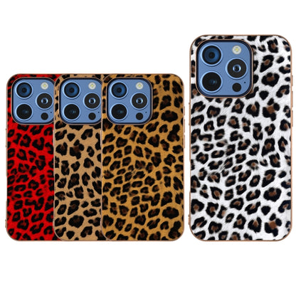 For iPhone 16 Pro Nano Plating Leopard Print Phone Case(Brown) by buy2fix