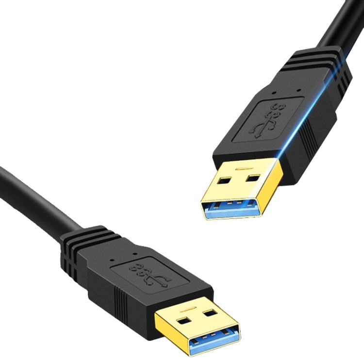 USB 3.0 Male To USB 3.0 Male Double End USB Cable, Length:1m(Black) by buy2fix