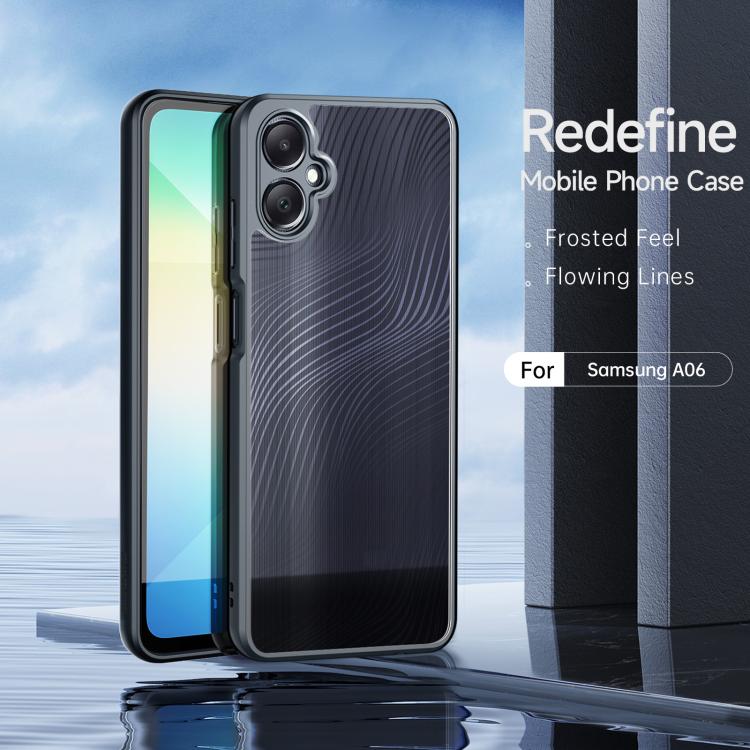 For Samsung Galaxy A06 5G DUX DUCIS Aimo Series TPU + PC Frosted Feel Phone Case(Black) - Galaxy Phone Cases by DUX DUCIS | Online Shopping UK | buy2fix