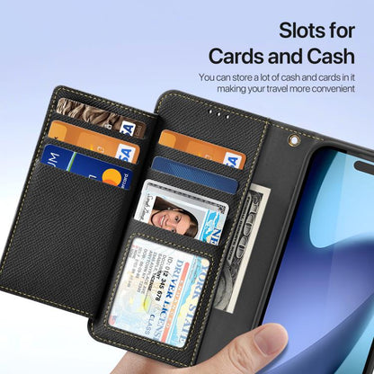 For iPhone Air DUX DUCIS Lawa Series 2 in 1 Wallet Zipper Detachable MagSafe Phone Case with Lanyard(Black) - iPhone Air Cases by DUX DUCIS | Online Shopping UK | buy2fix