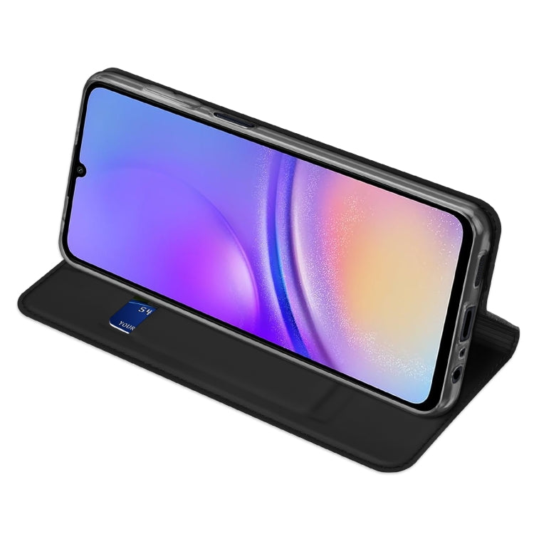 For Samsung Galaxy A06 4G DUX DUCIS Skin Pro Series Flip Leather Phone Case(Black) by DUX DUCIS