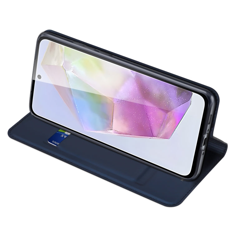 For Samsung Galaxy A36 5G / A56 5G DUX DUCIS Skin Pro Series Flip Leather Phone Case(Blue) by DUX DUCIS