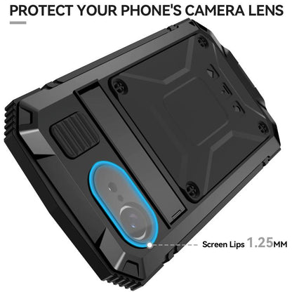 For iPhone 16e R-JUST Life Waterproof Dustproof Shockproof Phone Case(Black) - iPhone 16e Cases by R-JUST | Online Shopping UK | buy2fix