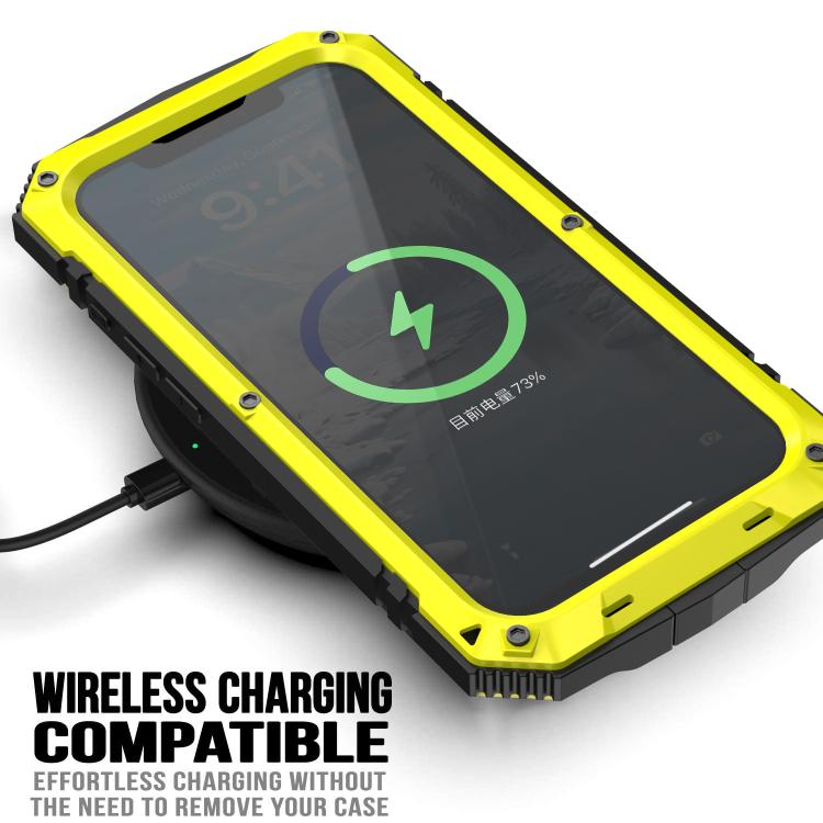 For iPhone 16e R-JUST Life Waterproof Dustproof Shockproof Phone Case(Yellow) - iPhone 16e Cases by R-JUST | Online Shopping UK | buy2fix