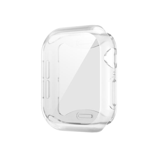 For Apple Watch Series 11 / 10 46mm Plating TPU All-Inclusive Watch Case(Transparent)