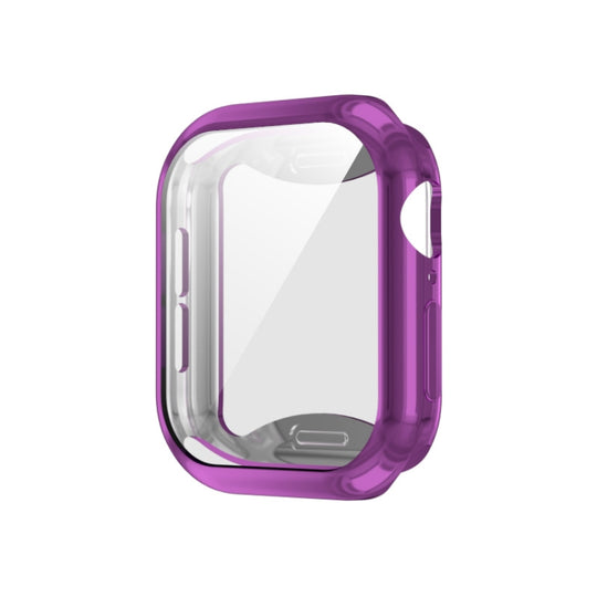 For Apple Watch Series 11 / 10 46mm Plating TPU All-Inclusive Watch Case(Purple)