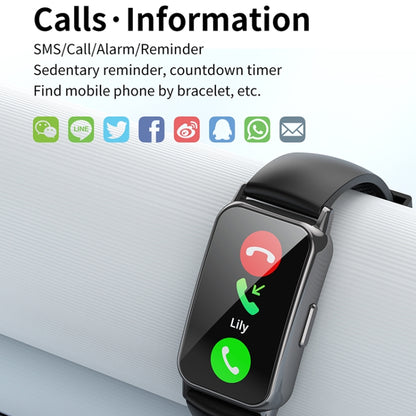 CY22 1.47 inch Silicone Strap IP67 Waterproof Smart Watch, Support Heart Rate / Blood Pressure(Black) by buy2fix