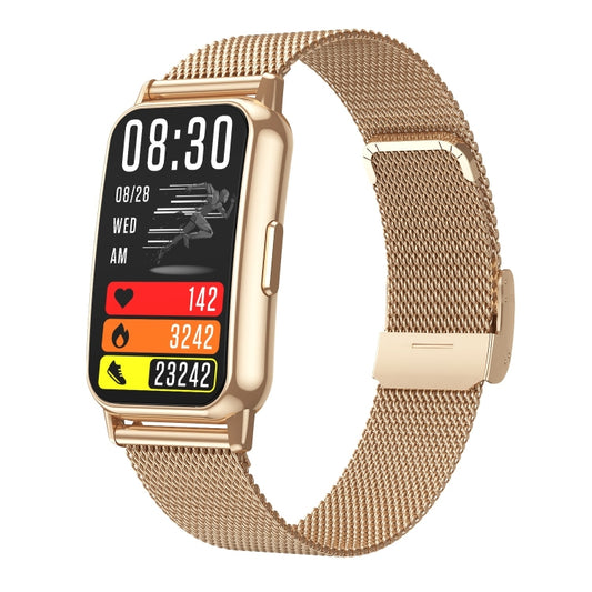 CY22 1.47 inch Steel Strap IP67 Waterproof Smart Watch, Support Heart Rate / Blood Pressure(Gold) by buy2fix