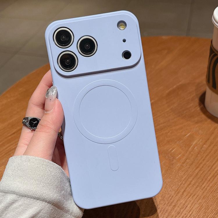 For iPhone 17 Pro Max Solid Color Liquid Silicone MagSafe Magnetic Phone Case(Lilac Purple) - iPhone 17 Pro Max Cases by buy2fix | Online Shopping UK | buy2fix