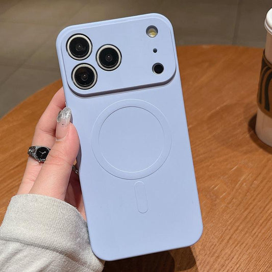 For iPhone 17 Pro Max Solid Color Liquid Silicone MagSafe Magnetic Phone Case(Lilac Purple) - iPhone 17 Pro Max Cases by buy2fix | Online Shopping UK | buy2fix