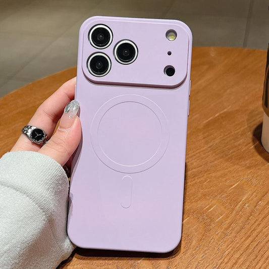 For iPhone 17 Pro Max Solid Color Liquid Silicone MagSafe Magnetic Phone Case(Lilac) - iPhone 17 Pro Max Cases by buy2fix | Online Shopping UK | buy2fix