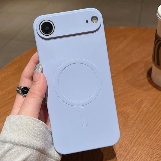 For iPhone Air Solid Color Liquid Silicone MagSafe Magnetic Phone Case(Lilac Purple) - iPhone Air Cases by buy2fix | Online Shopping UK | buy2fix