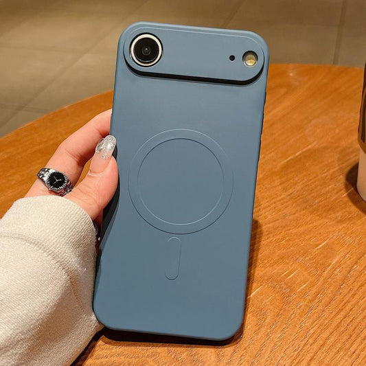 For iPhone Air Solid Color Liquid Silicone MagSafe Magnetic Phone Case(Lavender Grey) - iPhone Air Cases by buy2fix | Online Shopping UK | buy2fix