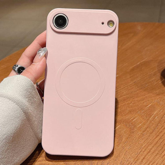 For iPhone Air Solid Color Liquid Silicone MagSafe Magnetic Phone Case(Pink) - iPhone Air Cases by buy2fix | Online Shopping UK | buy2fix