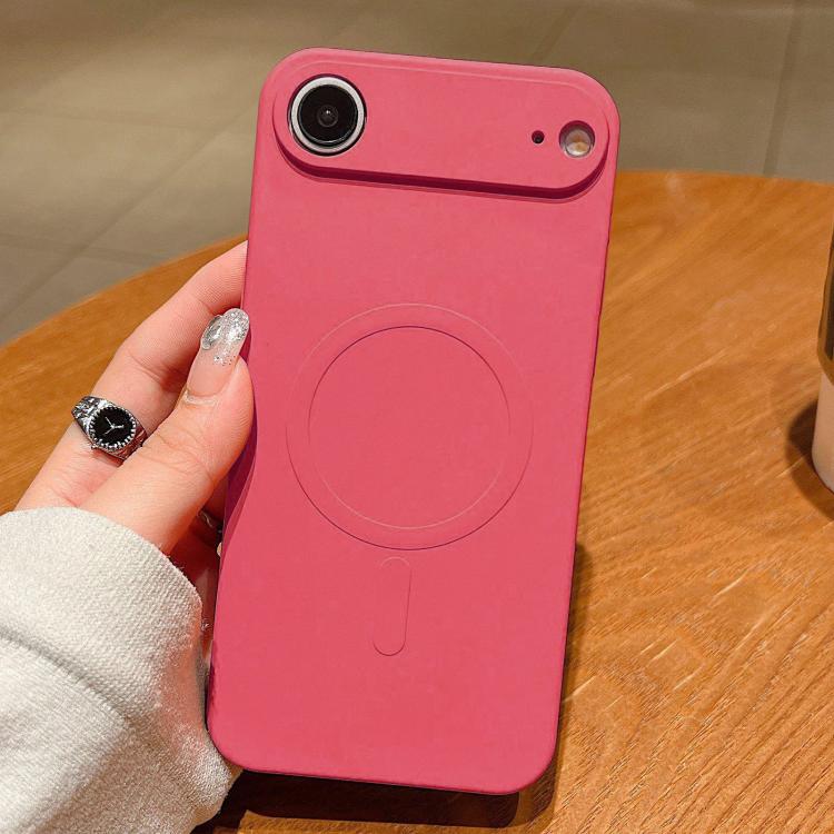 For iPhone Air Solid Color Liquid Silicone MagSafe Magnetic Phone Case(Grass Purple) - iPhone Air Cases by buy2fix | Online Shopping UK | buy2fix