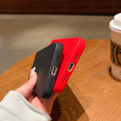 For iPhone 16e Solid Color Liquid Silicone MagSafe Magnetic Phone Case(Dark Green) - iPhone 16e Cases by buy2fix | Online Shopping UK | buy2fix