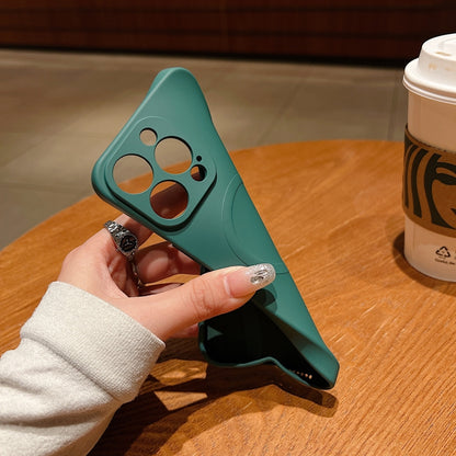 For iPhone 17 Pro Max Solid Color Liquid Silicone MagSafe Magnetic Phone Case(Lavender Grey) - iPhone 17 Pro Max Cases by buy2fix | Online Shopping UK | buy2fix