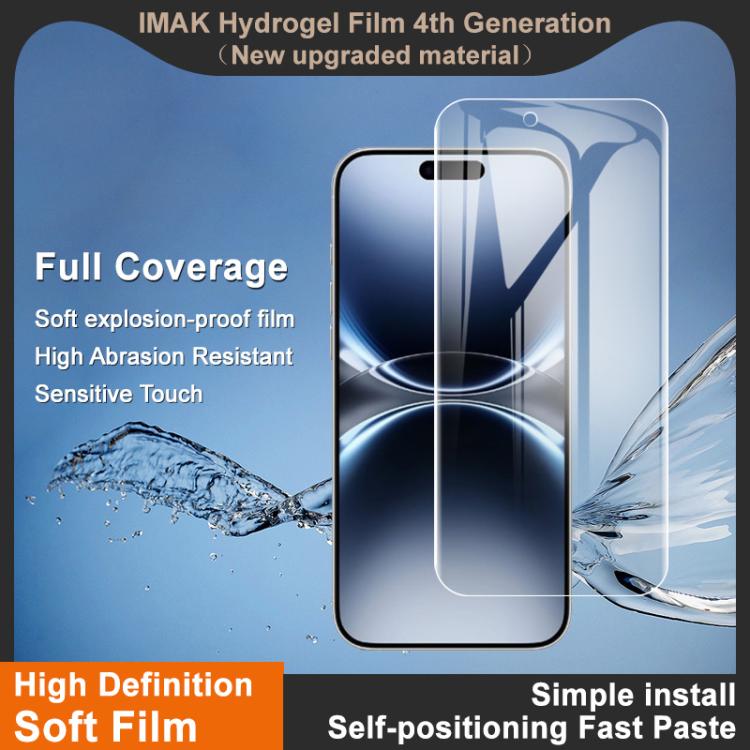 For iPhone Air imak 4th Generation  Full Coverage Screen Hydrogel Film Protector - iPhone Air Tempered Glass by imak | Online Shopping UK | buy2fix