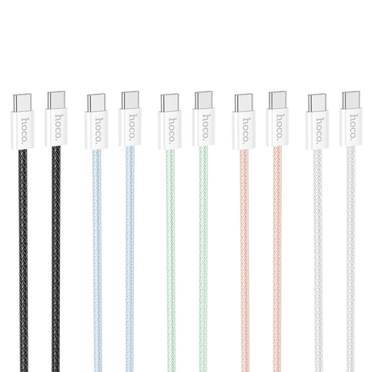 hoco X104 USB-C / Type-C to USB-C / Type-C Source 60W Charging Data Cable, Length:2m(White) - USB-C & Type-C Cable by hoco | Online Shopping UK | buy2fix