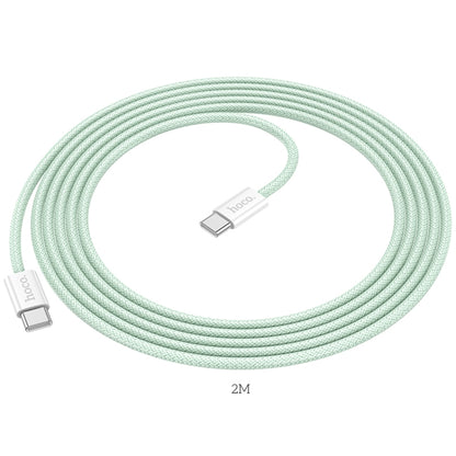 hoco X104 USB-C / Type-C to USB-C / Type-C Source 60W Charging Data Cable, Length:1m(White) - USB-C & Type-C Cable by hoco | Online Shopping UK | buy2fix