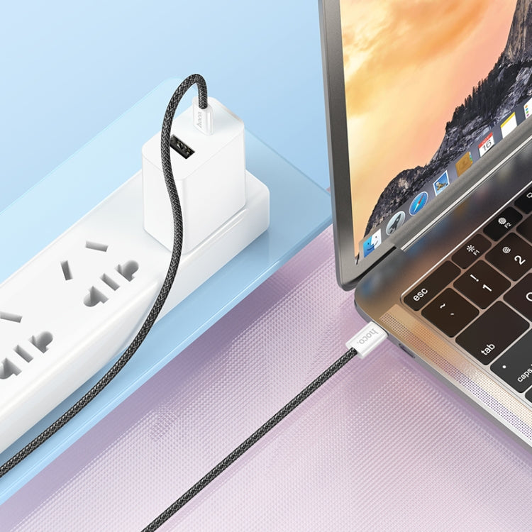 hoco X104 USB-C / Type-C to USB-C / Type-C Source 60W Charging Data Cable, Length:2m(White) - USB-C & Type-C Cable by hoco | Online Shopping UK | buy2fix