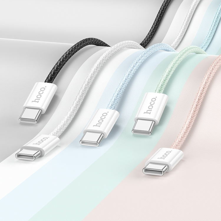 hoco X104 USB-C / Type-C to USB-C / Type-C Source 60W Charging Data Cable, Length:1m(Black) - USB-C & Type-C Cable by hoco | Online Shopping UK | buy2fix