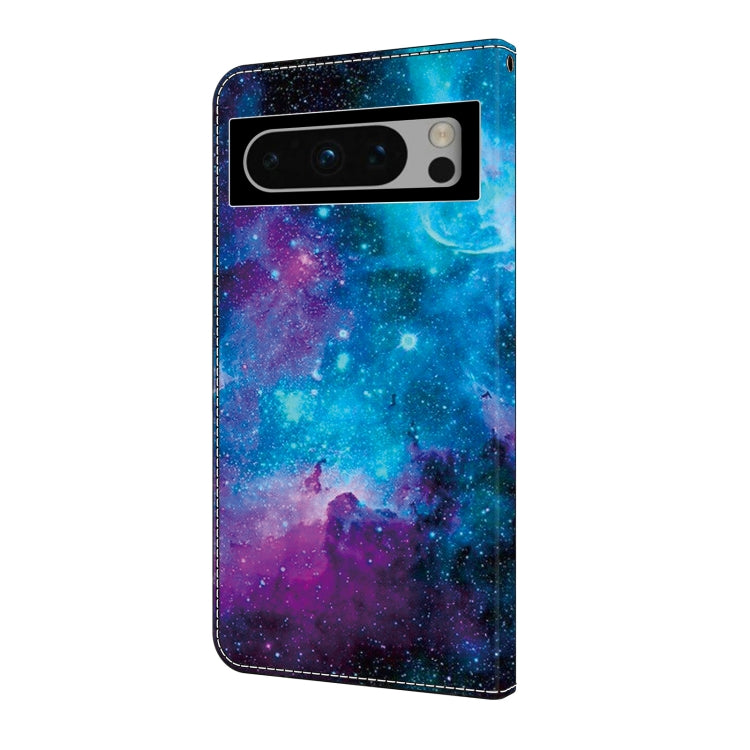 For Google Pixel 9 Pro XL Crystal Painted Leather Phone case(Starry Sky) by buy2fix