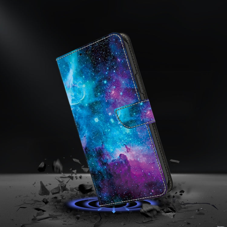 For Google Pixel 9 Pro XL Crystal Painted Leather Phone case(Starry Sky) by buy2fix
