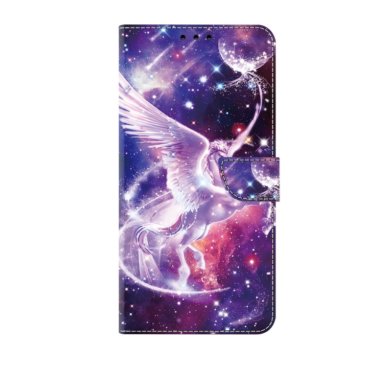 For iPhone 16 Pro Max Crystal Painted Leather Phone case(Unicorn) by buy2fix