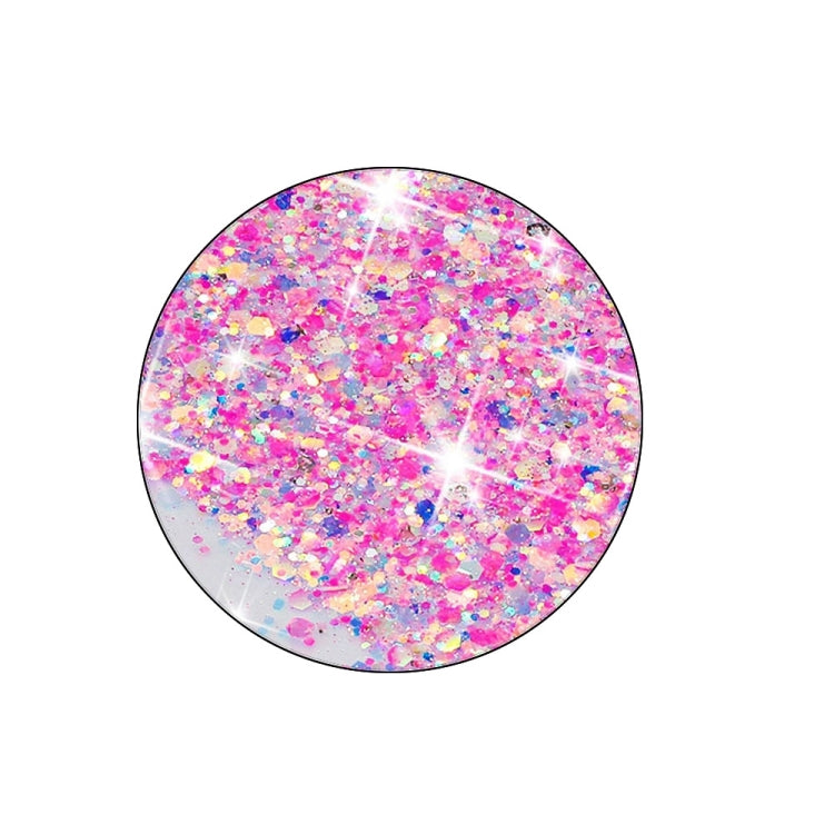 For iPhone 16 Pro Max Luminous Starry Sky Glitter Butterfly TPU Phone Case(Pink) by buy2fix