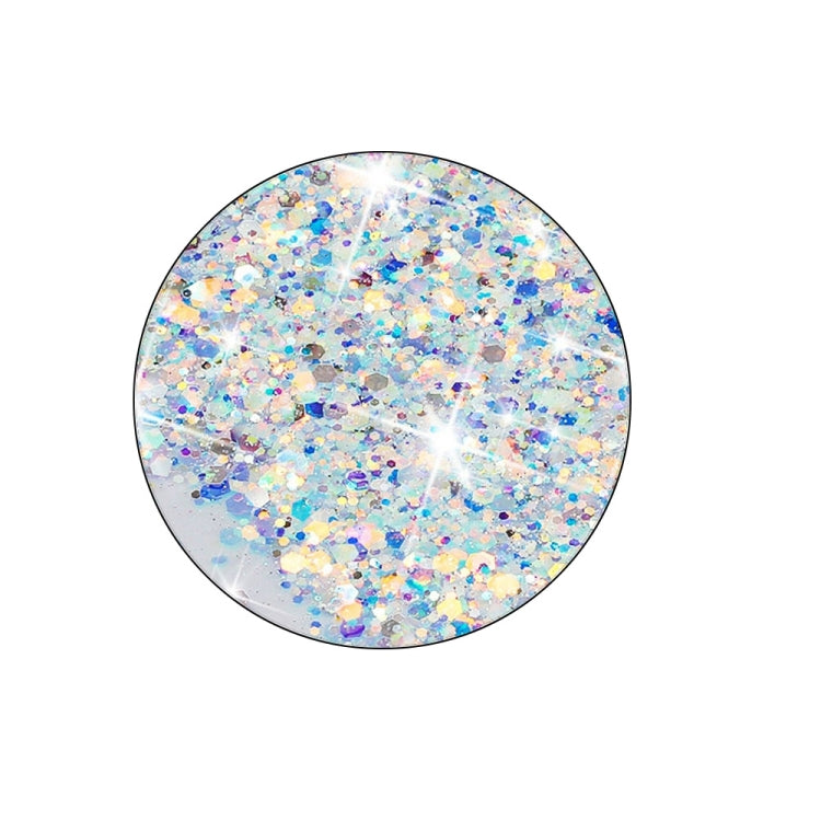 For iPhone 16 Pro Luminous Starry Sky Glitter Butterfly TPU Phone Case(White) by buy2fix