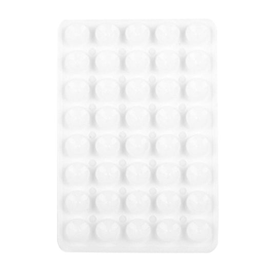 Mobile Phone Silicone 40 Double Side Suction Cup Back Stickers(White)