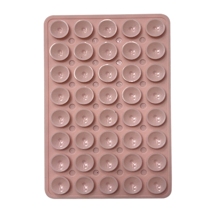 Mobile Phone Silicone 40 Double Side Suction Cup Back Stickers(Light Pink) - Hand-Sticking Bracket by buy2fix | Online Shopping UK | buy2fix