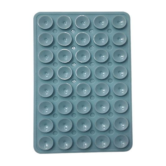 Mobile Phone Silicone 40 Double Side Suction Cup Back Stickers(Light Blue) - Hand-Sticking Bracket by buy2fix | Online Shopping UK | buy2fix