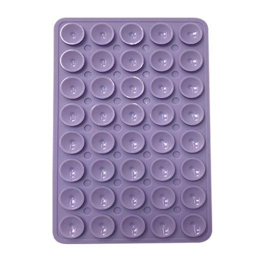 Mobile Phone Silicone 40 Double Side Suction Cup Back Stickers(Light Purple) - Hand-Sticking Bracket by buy2fix | Online Shopping UK | buy2fix