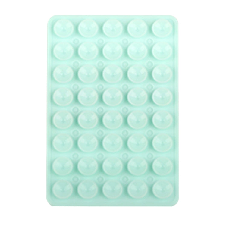Mobile Phone Silicone 40 Double Side Suction Cup Back Stickers(Teal Green) - Hand-Sticking Bracket by buy2fix | Online Shopping UK | buy2fix