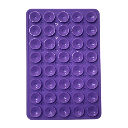 Mobile Phone Silicone 40 Double Side Suction Cup Back Stickers(Purple) - Hand-Sticking Bracket by buy2fix | Online Shopping UK | buy2fix