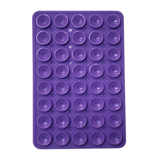 Mobile Phone Silicone 40 Double Side Suction Cup Back Stickers(Purple) - Hand-Sticking Bracket by buy2fix | Online Shopping UK | buy2fix