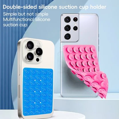 Mobile Phone Silicone 40 Double Side Suction Cup Back Stickers(Light Purple) - Hand-Sticking Bracket by buy2fix | Online Shopping UK | buy2fix
