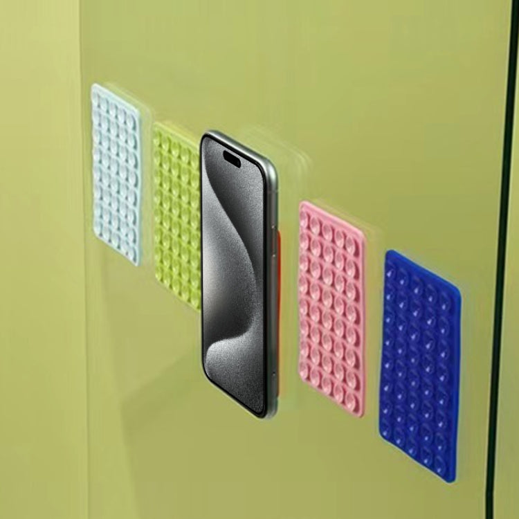 Mobile Phone Silicone 40 Double Side Suction Cup Back Stickers(Green) - Hand-Sticking Bracket by buy2fix | Online Shopping UK | buy2fix