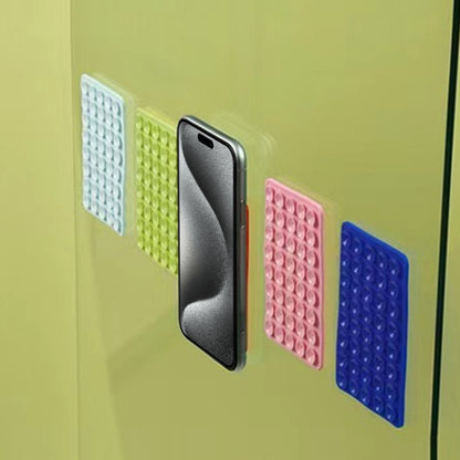 Mobile Phone Silicone 40 Double Side Suction Cup Back Stickers(Green) - Hand-Sticking Bracket by buy2fix | Online Shopping UK | buy2fix