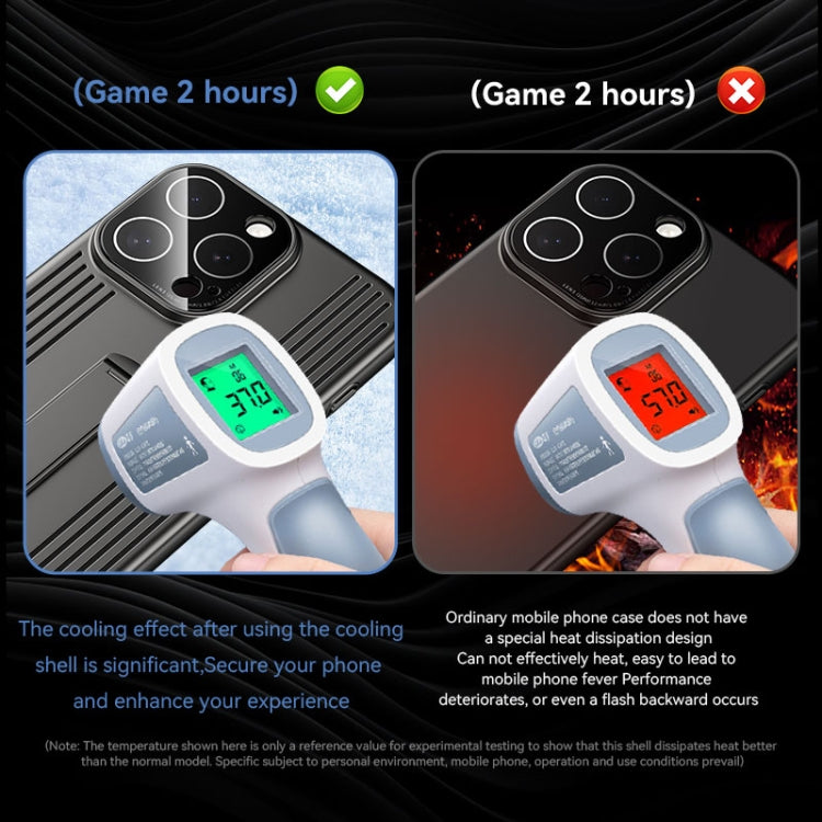 For iPhone 16 Pro Extraordinary Cooling Holder Phone Case(Silver White) by buy2fix