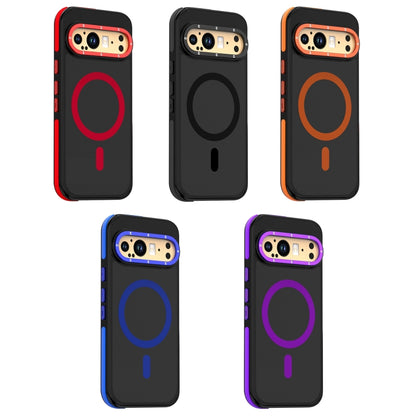 For Google Pixel 9 Pro XL Dual-Color Skin Feel Magsafe Magnetic Phone Case(Orange) by buy2fix