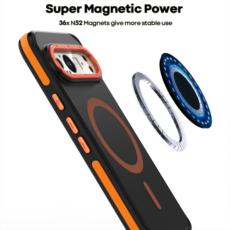 For Google Pixel 9 Pro XL Dual-Color Skin Feel Magsafe Magnetic Phone Case(Purple) by buy2fix