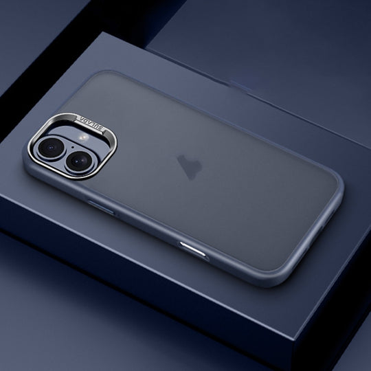 For iPhone 16 SULADA Skin Feel Matte Shockproof Phone Case(Blue)