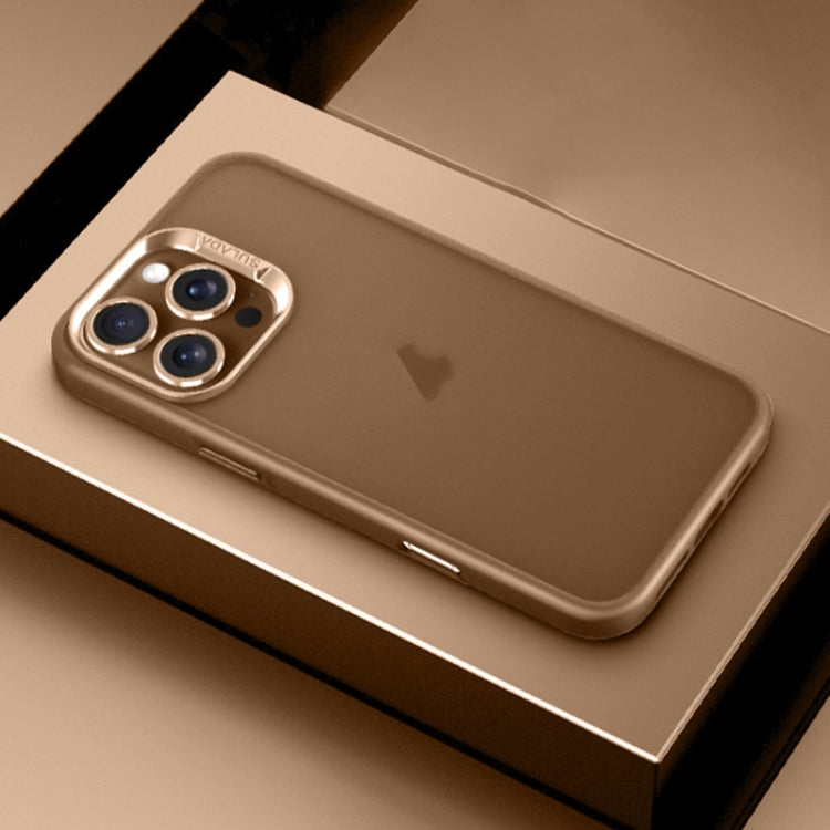 For iPhone 16 Pro Max SULADA Skin Feel Matte Shockproof Phone Case(Gold) by SULADA