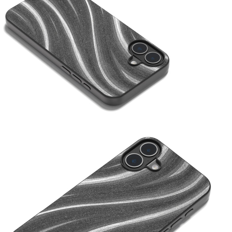 For iPhone 16 Plus Galactic Pattern Protective Phone Case(Grey) by buy2fix