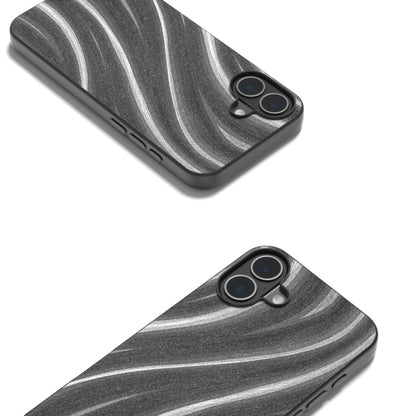 For iPhone 16 Plus Galactic Pattern Protective Phone Case(Grey) by buy2fix