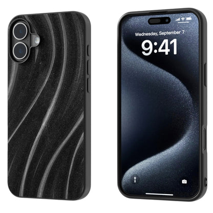 For iPhone 16 Plus Galactic Pattern Protective Phone Case(Black) by buy2fix