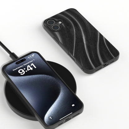 For iPhone 16 Plus Galactic Pattern Protective Phone Case(Black) by buy2fix